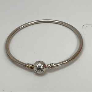 COPY - PANDORA round ball clasp bangle bracelet~EUC